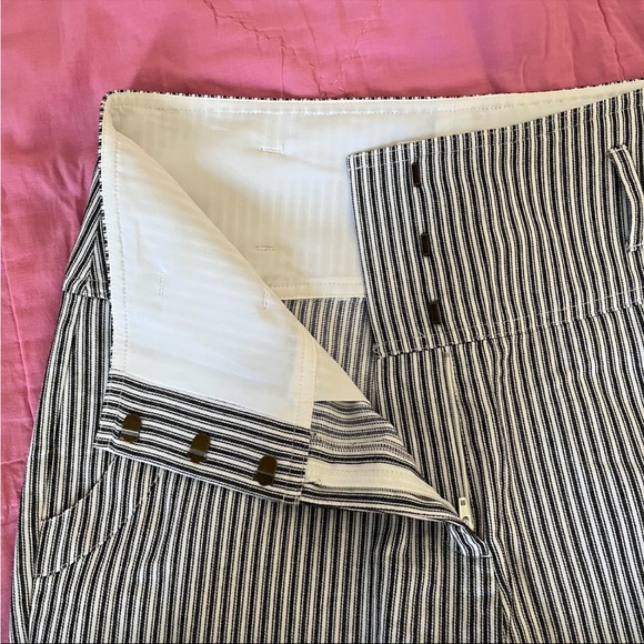 BCBGeneration striped cropped linen pants - Picture 3 of 6